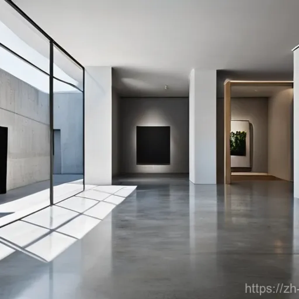 미술문화기획사의 전시회 평론 작성법 - **Prompt 1: The Curated Journey**
    A lone, adult figure, dressed in stylish yet modest contempora...