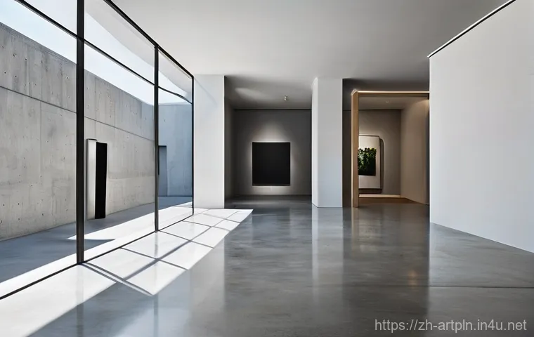 미술문화기획사의 전시회 평론 작성법 - **Prompt 1: The Curated Journey**
    A lone, adult figure, dressed in stylish yet modest contempora...