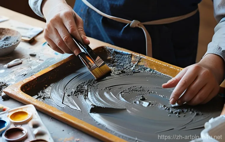 미술문화기획사의 전시회 평론 작성법 - **Prompt 1: The Curated Journey**
    A lone, adult figure, dressed in stylish yet modest contempora...