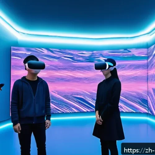 미술문화기획사의 직업 전망과 미래 - A futuristic cultural art exhibition blending virtual reality and augmented reality technologies, sh...