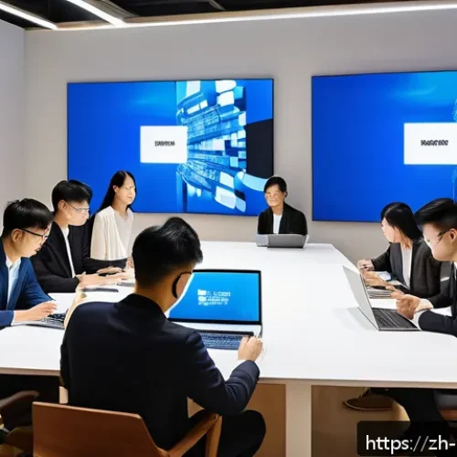 미술문화기획사 채용 경쟁률 분석 - A modern art culture planning office scene featuring a diverse team of young professionals collabora...